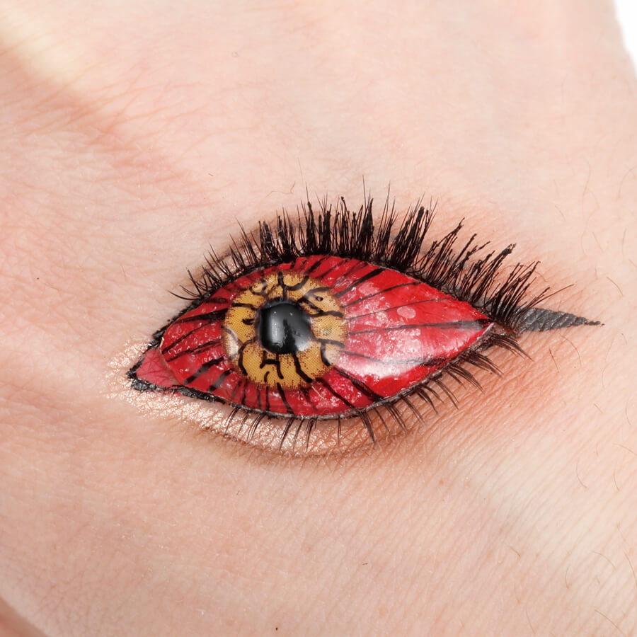 上弦の壱の鬼「鬼滅の刃」黒死牟コスプレ 目を作る！紙粘土と