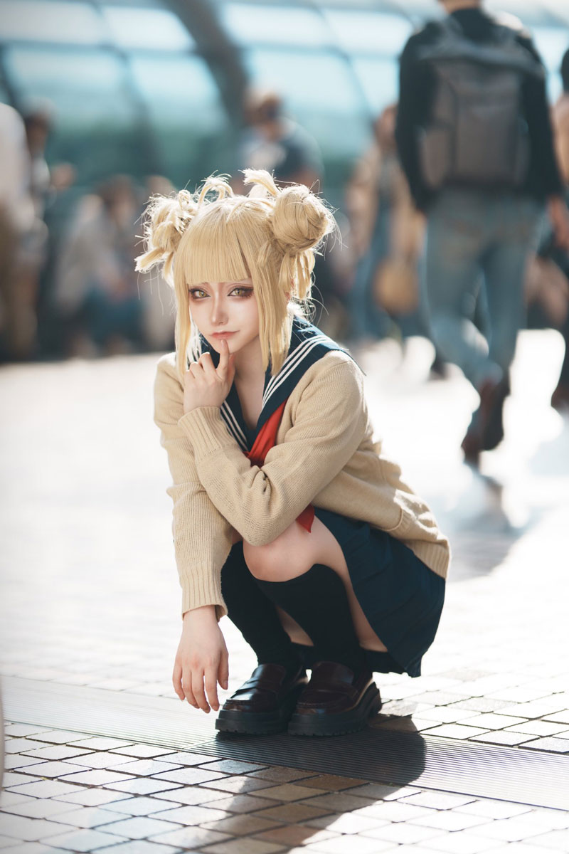 コスプレイヤーゆずポン酢『ヒロアカ』トガヒミコのふたえとダブル