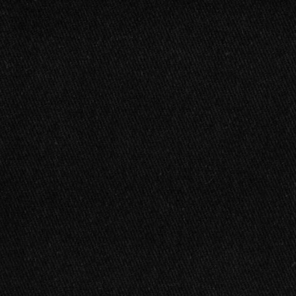 Solid Black Wrinkle Release Cotton Twill Fabric
