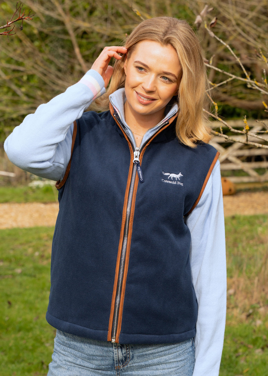 Unisex Fleece Gilet | Navy | Cotswold Fox – Cotswold Fox Clothing