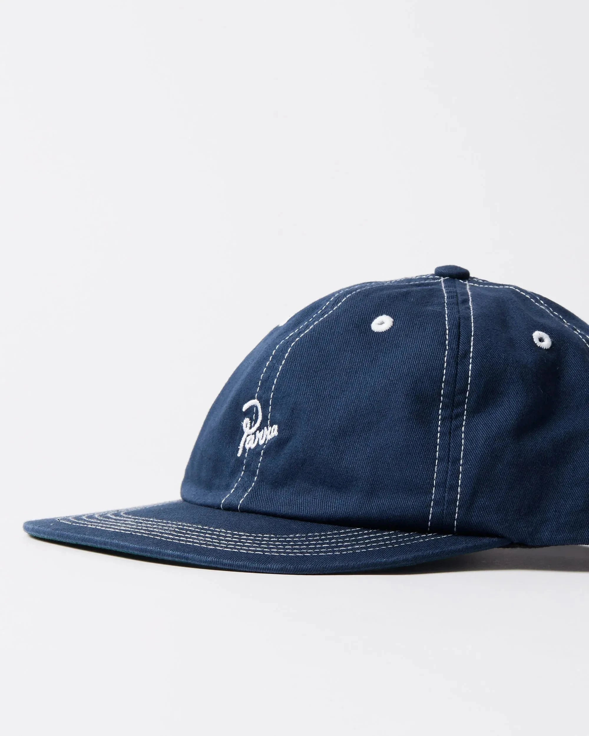 Parra Signature 6 Panel Hat Navy Blue - Coureur Goods