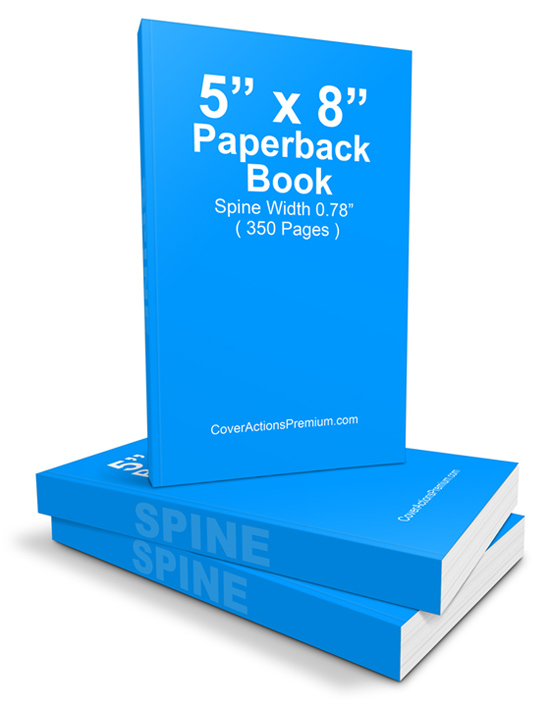 Paperback Book Stack Mockup -5x8 | Cover Actions Premium | Mockup