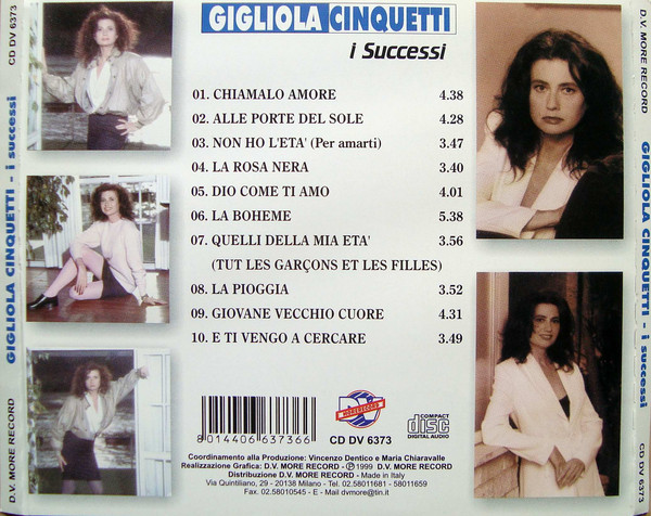 Release “I successi” by Gigliola Cinquetti - Cover art - MusicBrainz