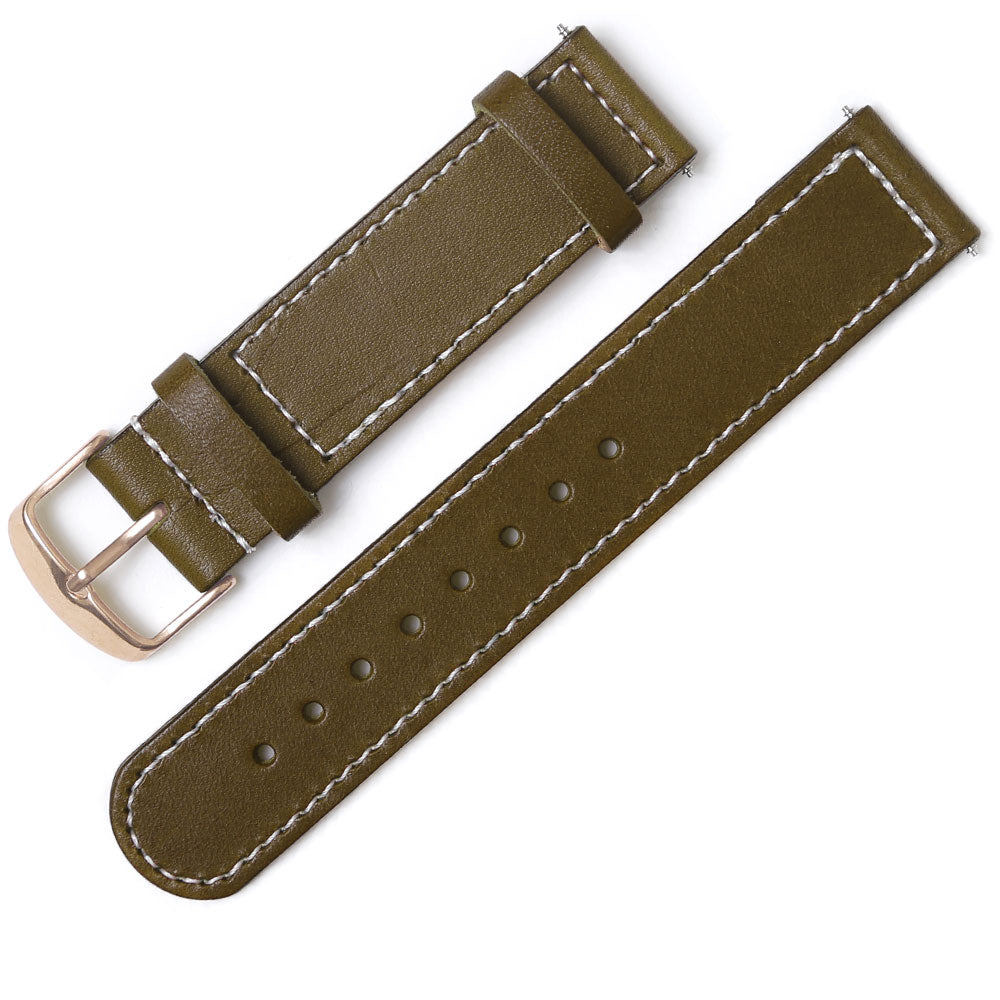 本革 栃木レザー スマートウォッチ 腕時計ベルト（白ステッチ） – COVERARY