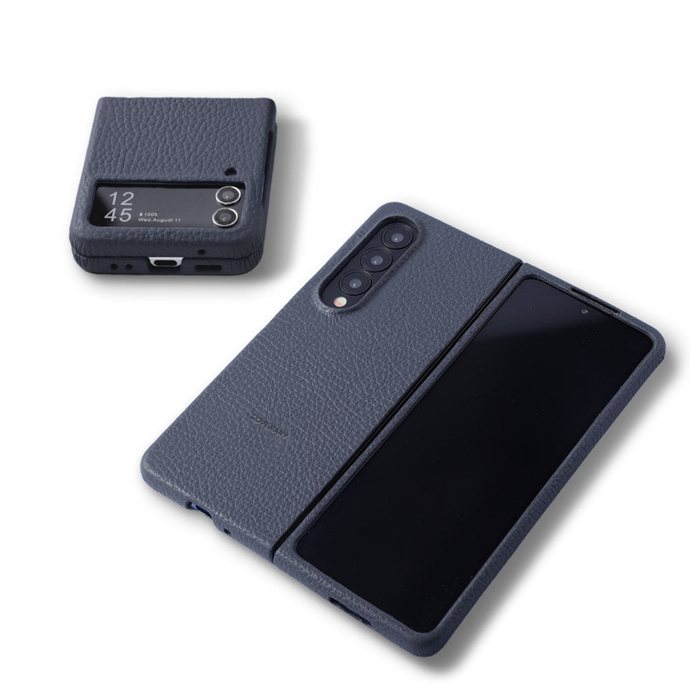 Samsung Galaxy Z Flip/Fold対応 本革 32色 イタリアンシュリンク