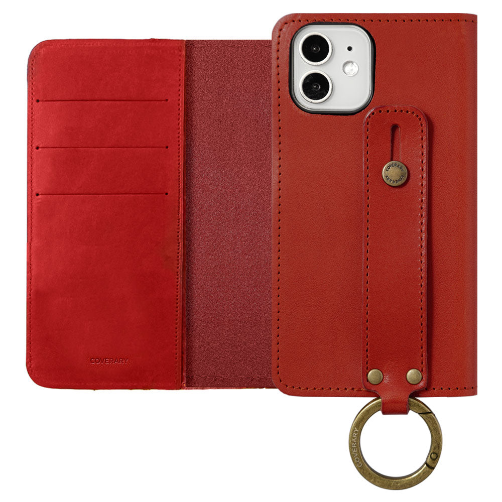 本革 栃木レザー カード収納 ハンドベルト付き 手帳型ケース – COVERARY
