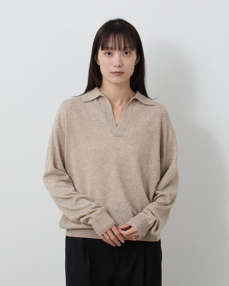 SUPER FINE CASHMERE SILK KNIT SKIPPER POLO – COVERCHORD