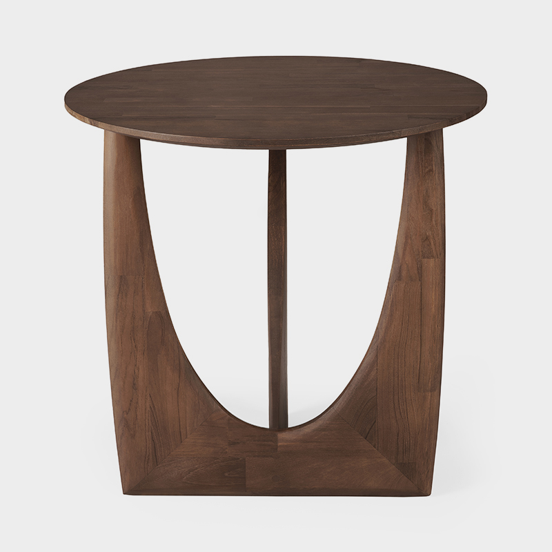 ETHNICRAFT（エスニクラフト）チーク ジオメトリック ブラウン サイド