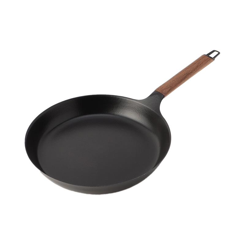 パーミュキラ 鋳鉄製フライパン 木製ハンドル ウォルナット