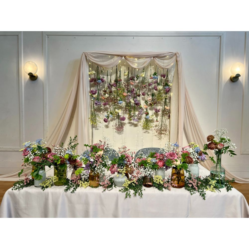 オーダーメイド】メインテーブル&メインバック装花 【結婚式 フラワー
