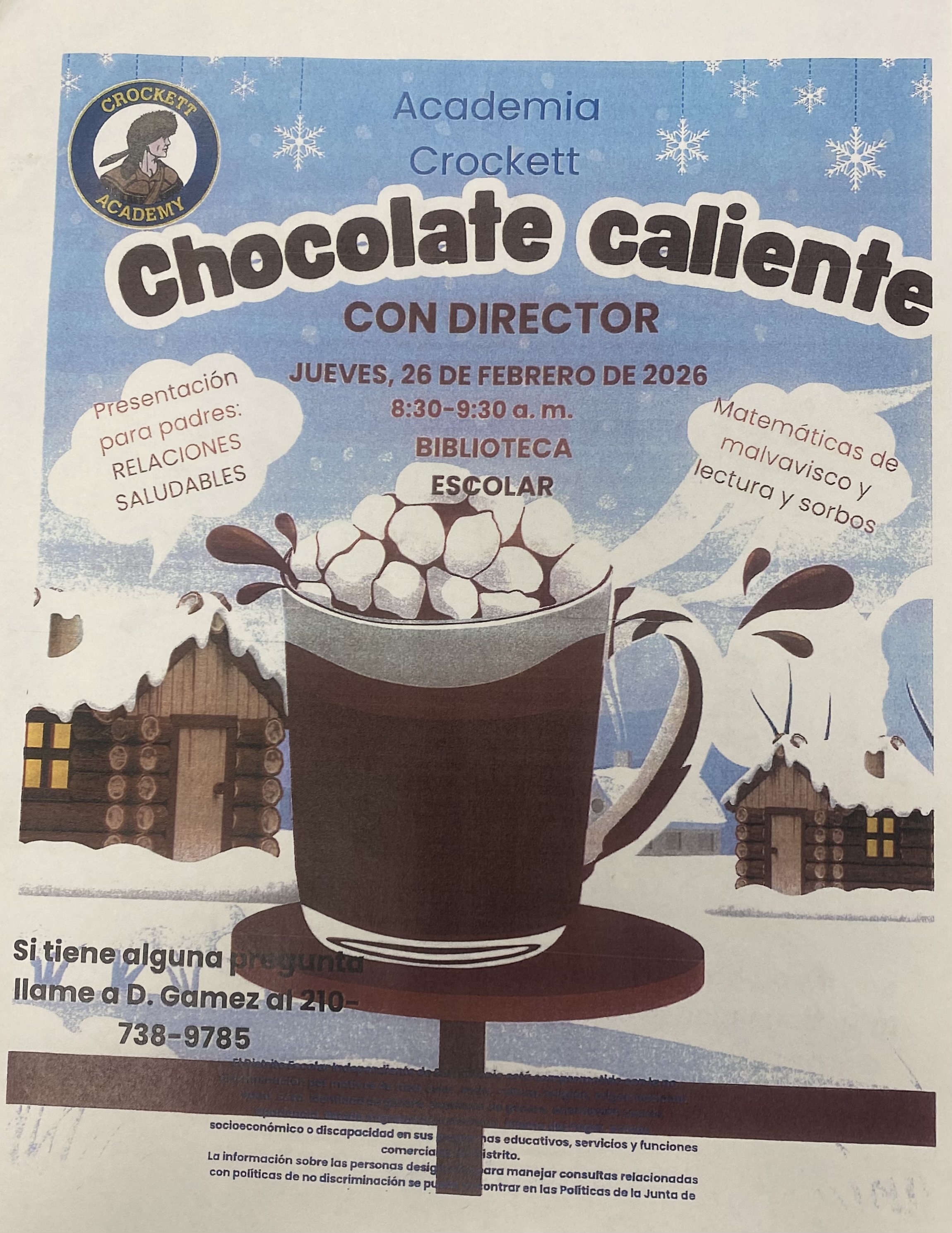 Hot Cocoa | Davy Crockett Academy