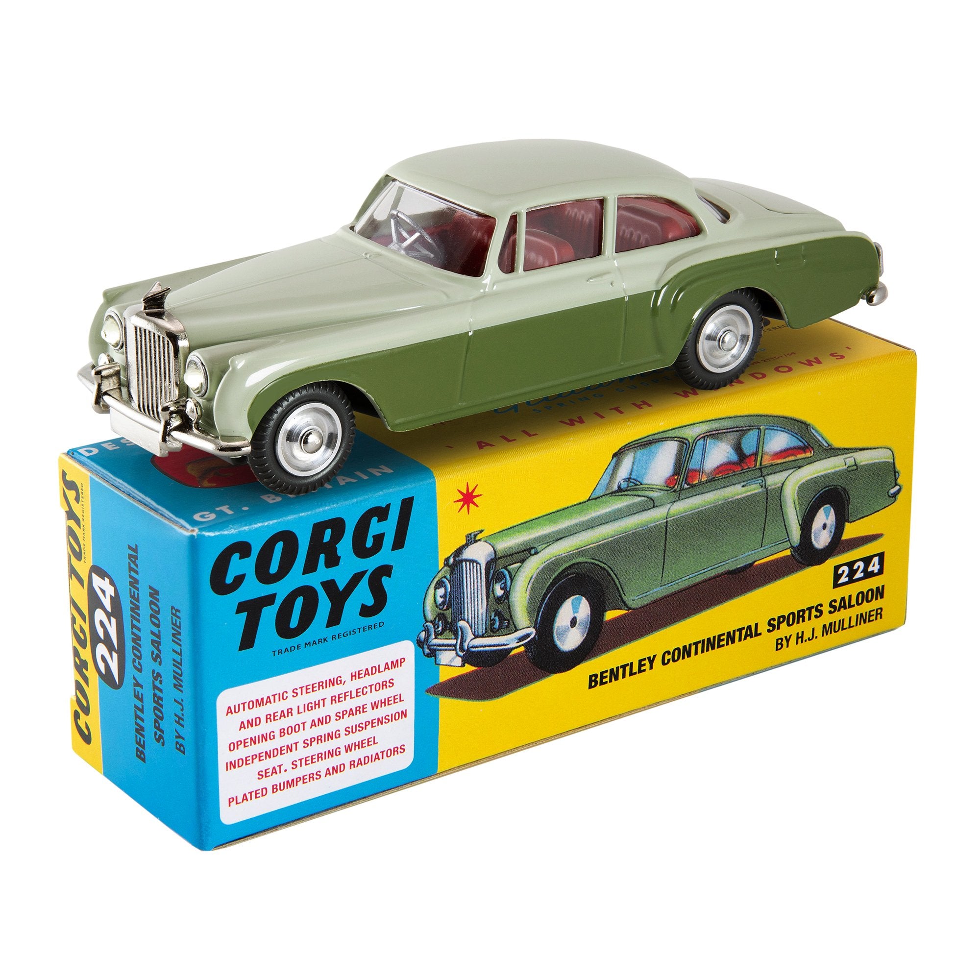 224 - Bentley Continental Sports Saloon – Corgi Model Club