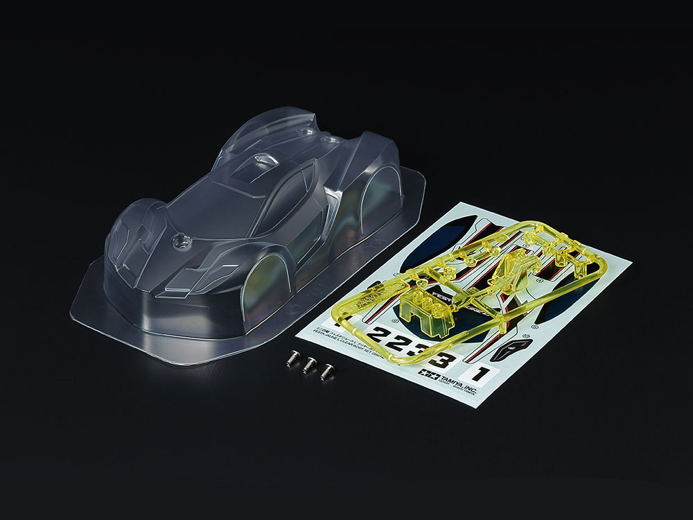 ミニ四駆】軽量ポリカボディ「フェスタジョーヌL クリヤーボディセット