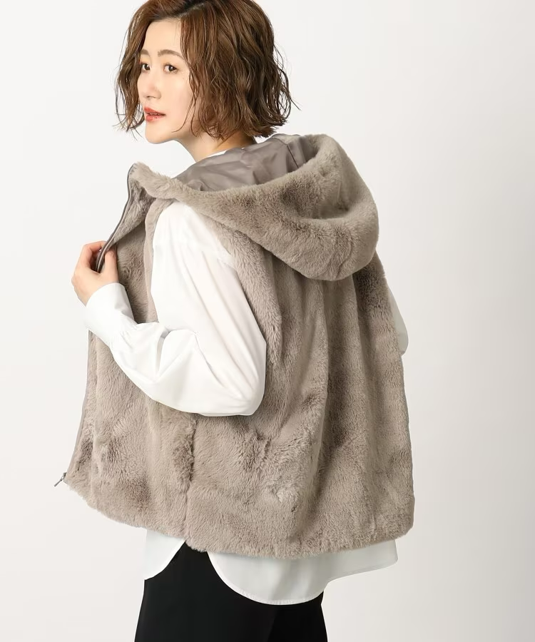 grove（グローブ） 3WAY仕様でロングシーズン活躍！ フェイクファー