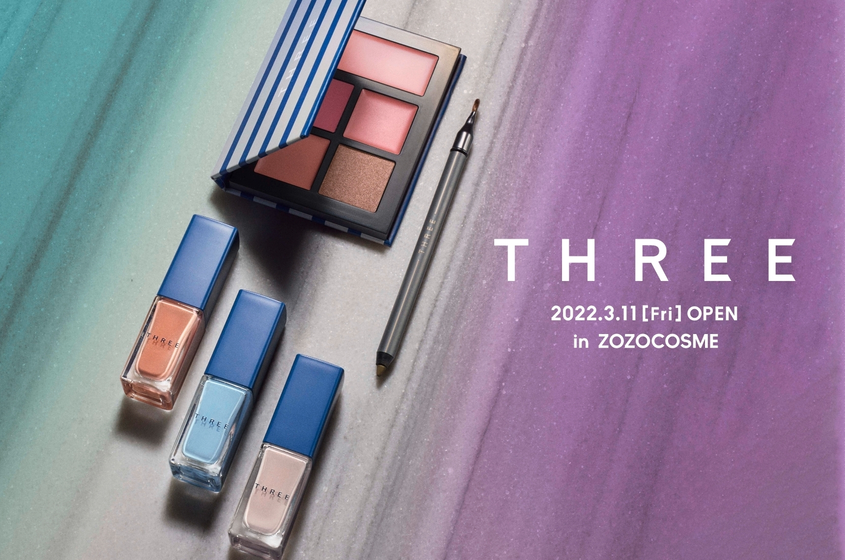 THREE」が3月11日（金）ZOZOCOSMEにグランドオープン！「JUBILEE