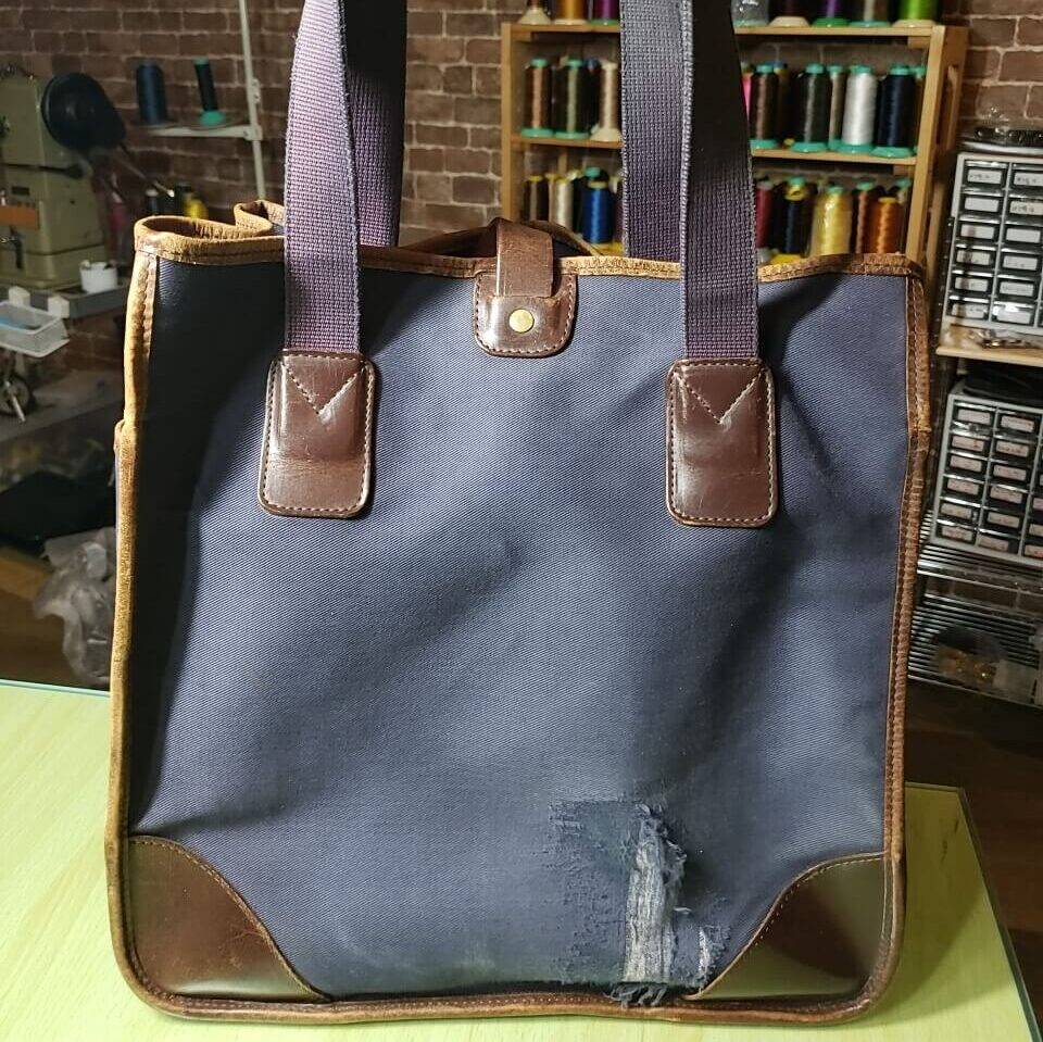 ホワイトハウスコックス(whitehousecox)トートバッグ 背面生地交換