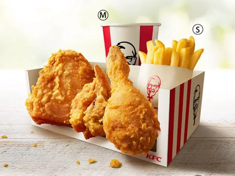 オリジナルチキン3ピースよくばりセット ケンタッキー #ファストフード
