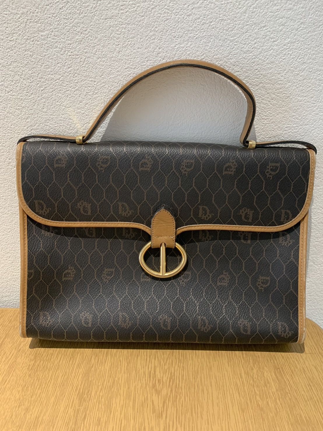 Christian Dior ( クリスチャンディオール )ハニカム柄 ハンドバッグ