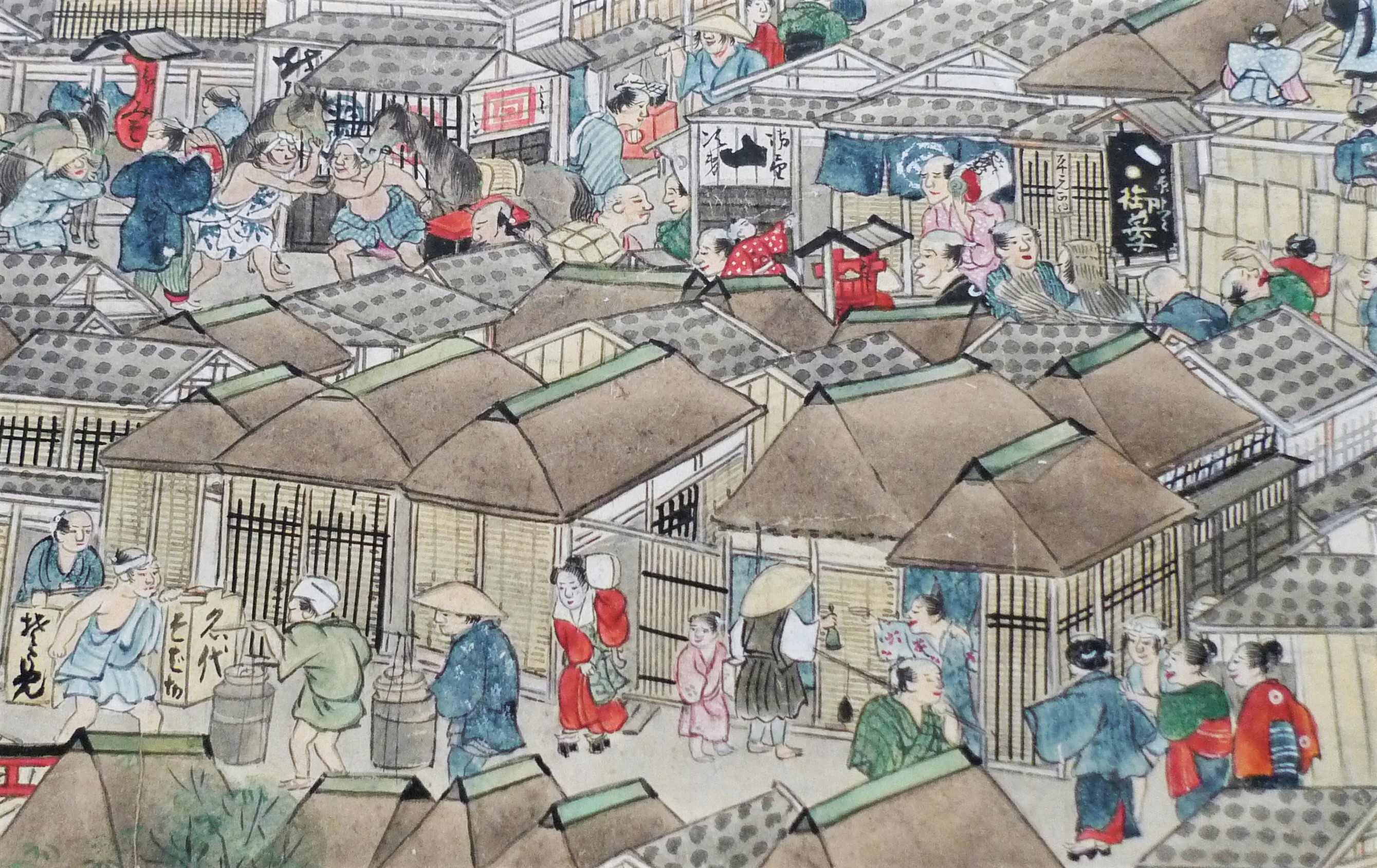 街道絵巻に藤田嗣治の大壁画、勝平得之の版画 秋田市のアートゾーンを