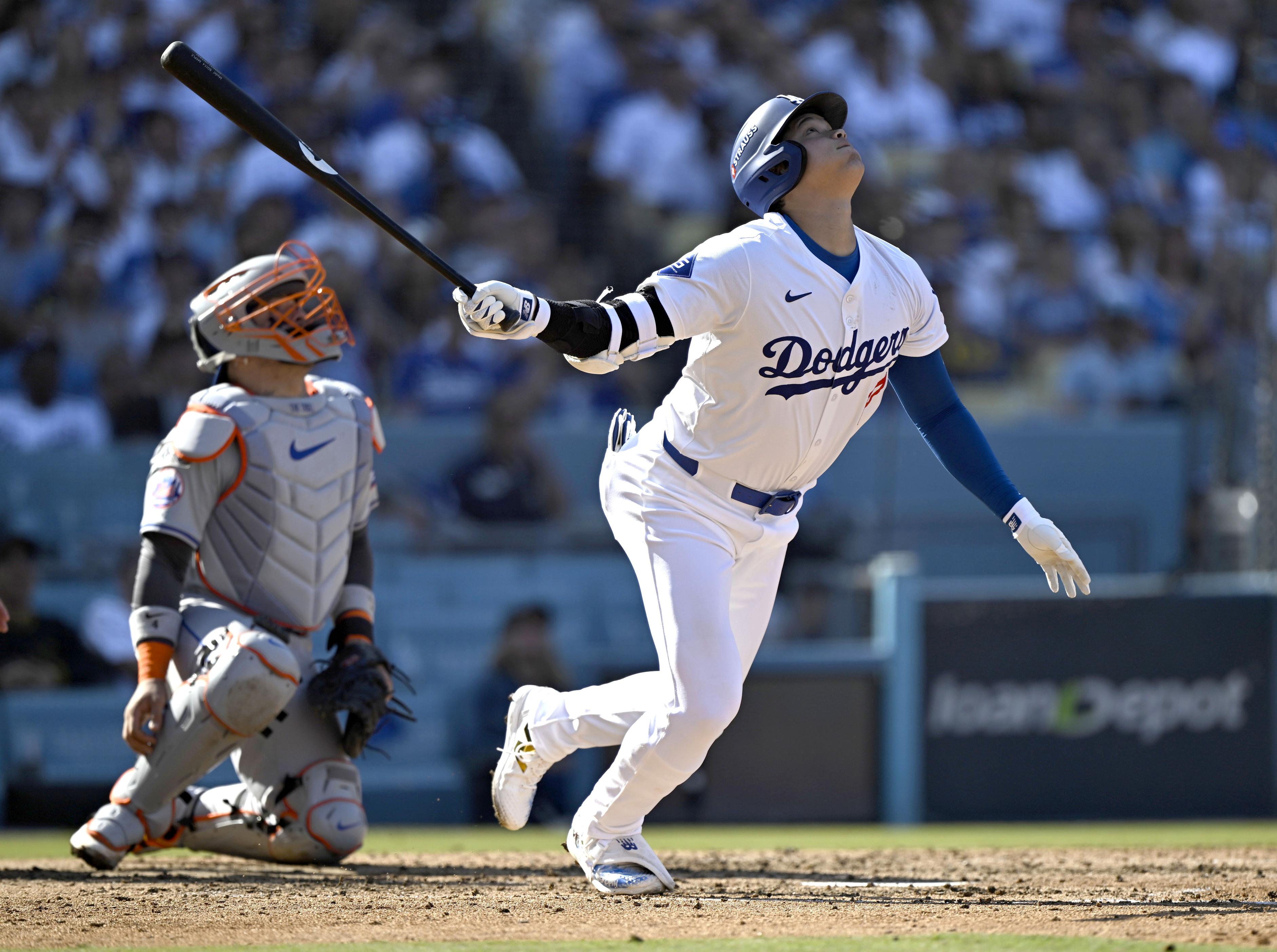 大谷翔平は無安打でドジャース黒星 メッツと1勝1敗に リーグ優勝決定