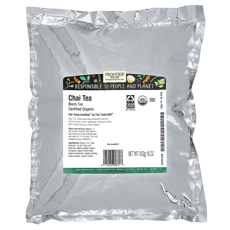 オーガニック フェアトレード チャイティー、453g（16オンス）