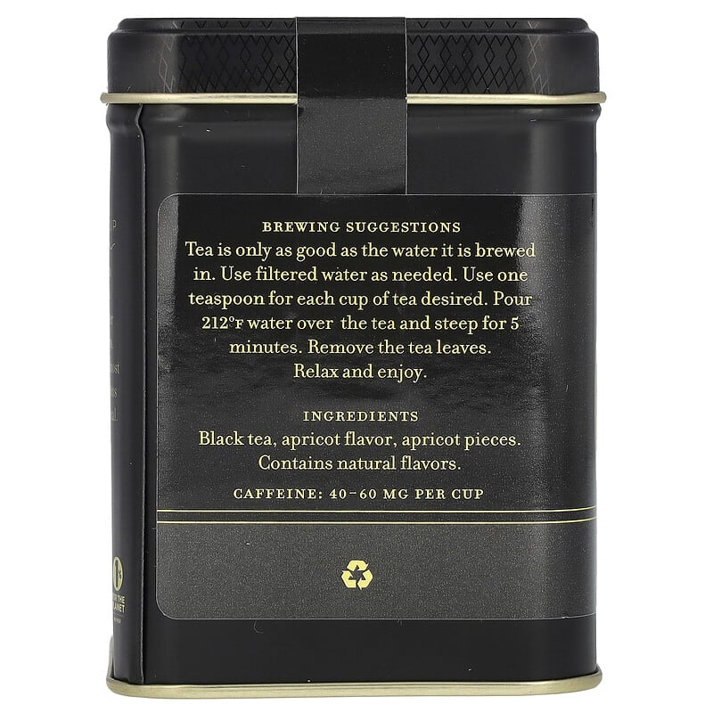 ブラックティー、アプリコット、112g（4オンス）