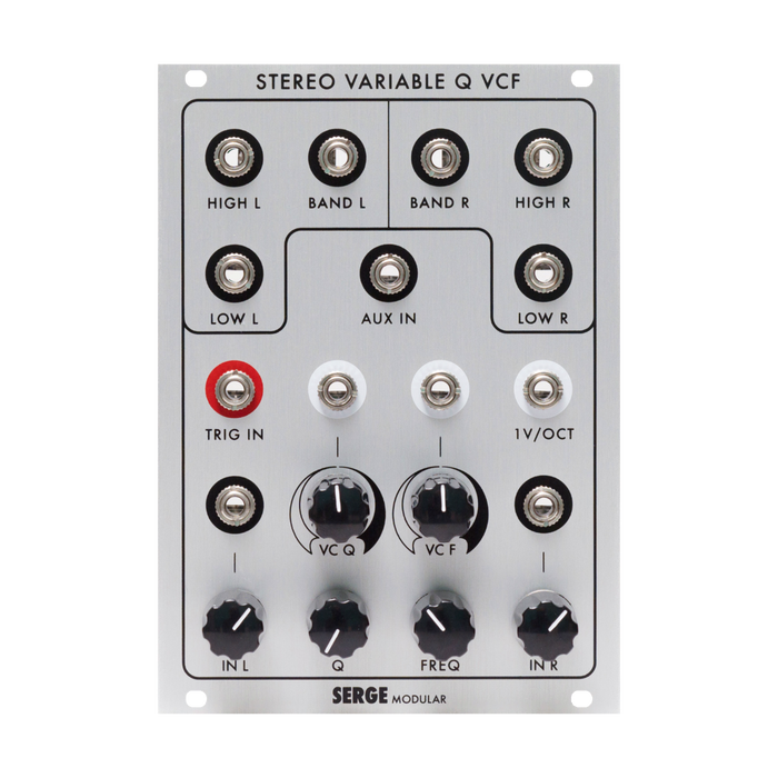 Random*Source Serge Stereo Variable Q Filter (VCFQ)— Clockface Modular