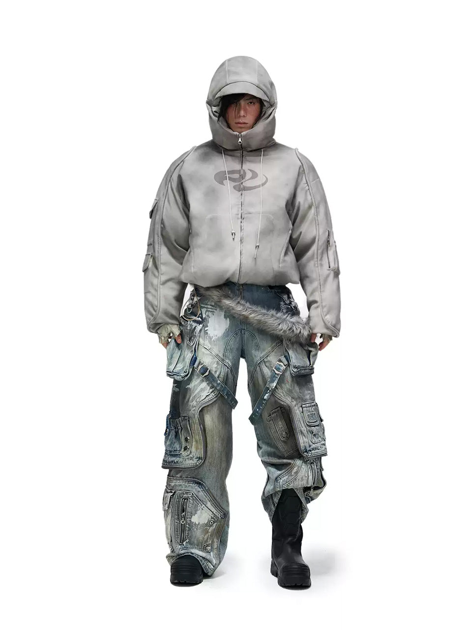 PERSONSOUL(パーソンソウル) - Graffiti Wide Leg Jeans グラフィティ