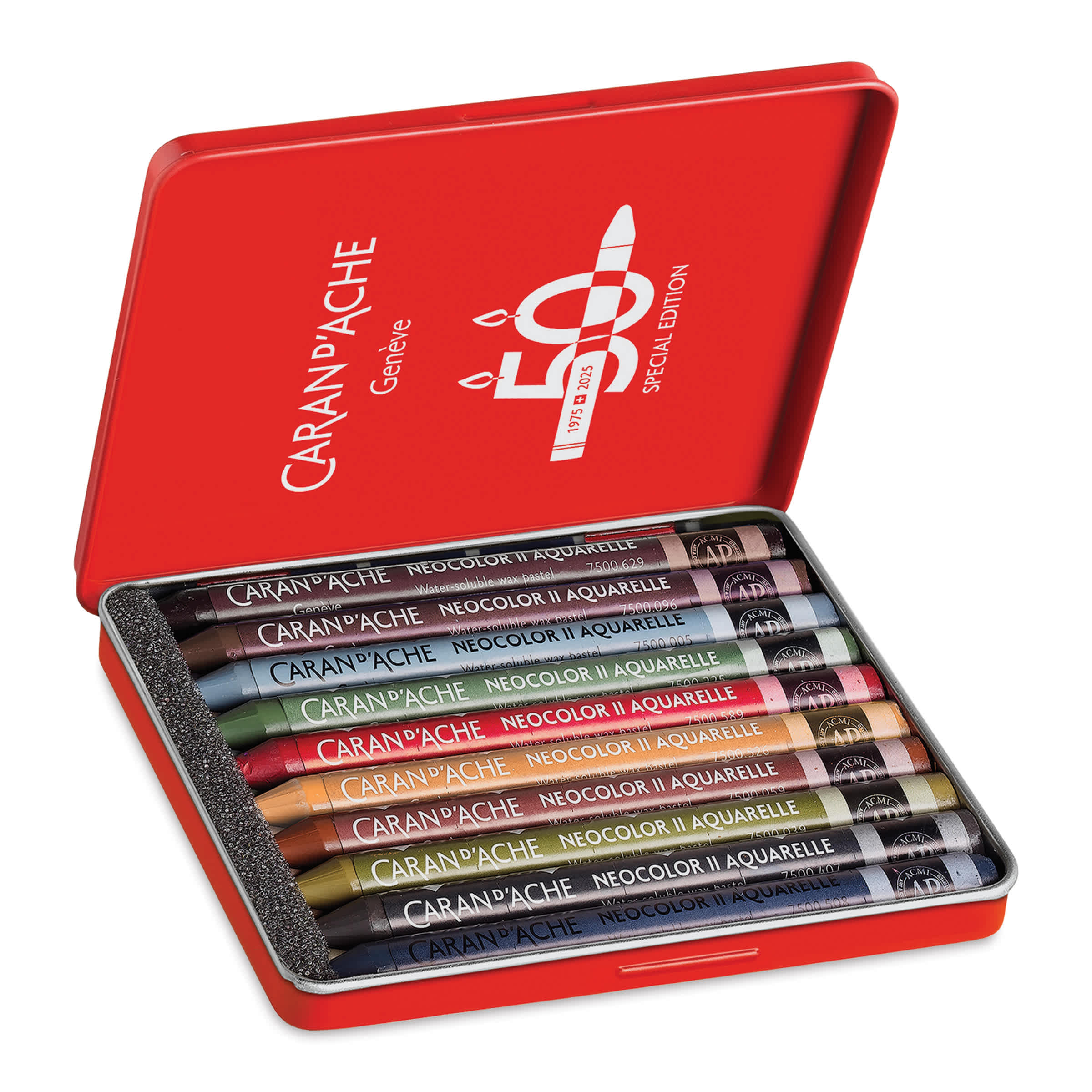 Caran d'Ache Neocolor126色缶入三段 スケッチブック18枚 Caran d'Ache