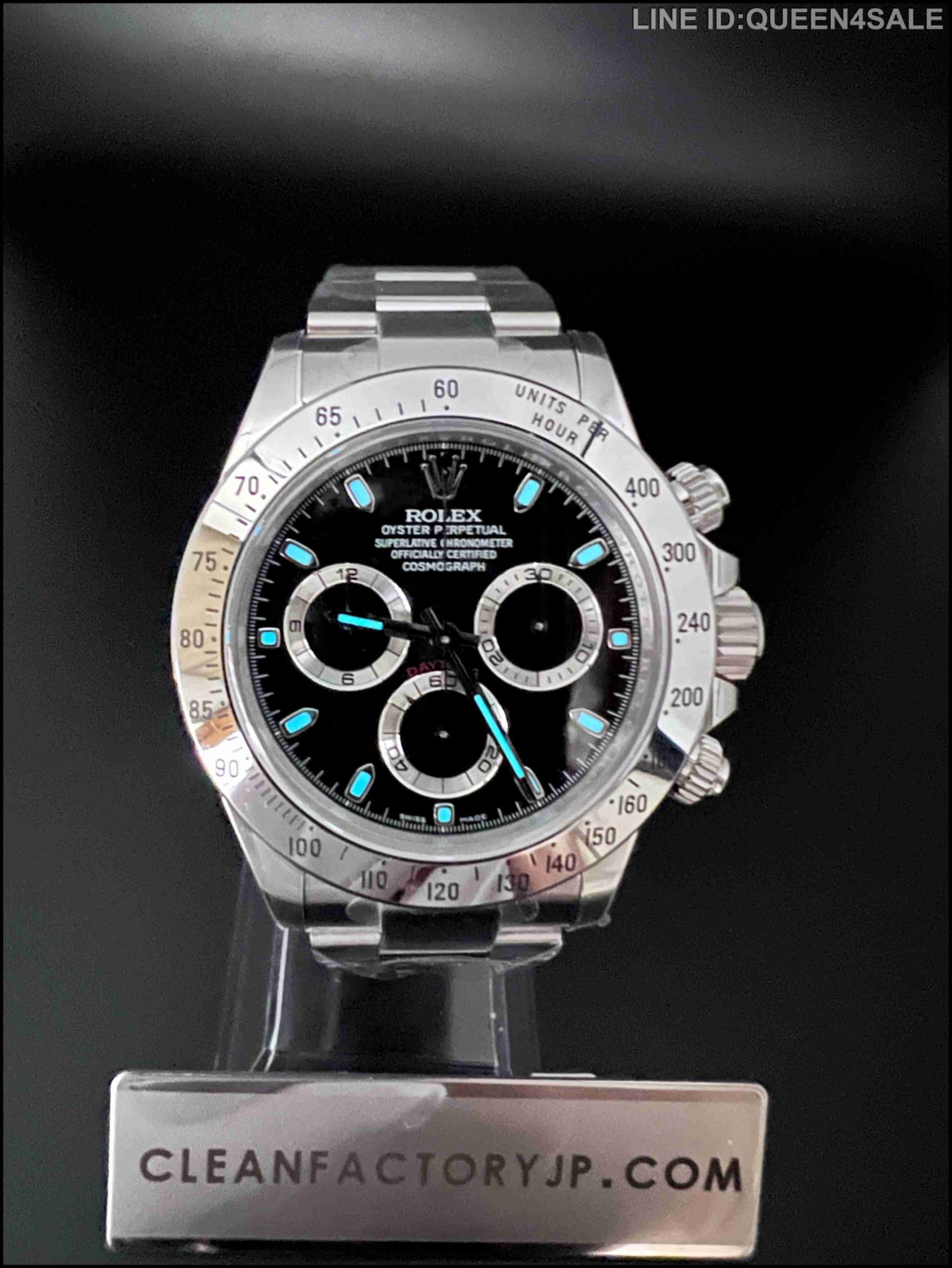 CLEANクリーン工場 ROLEXロレックス デイトナ116520ブラック文字盤 cal