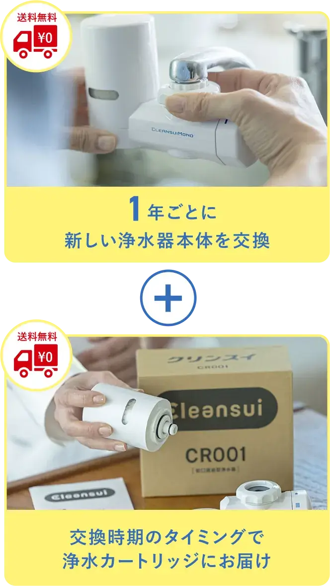 クリンスイのレンタルプラン｜家庭用・浄水器の三菱ケミカル