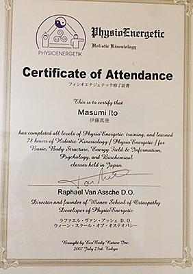 フィシオエナジェティックの検査