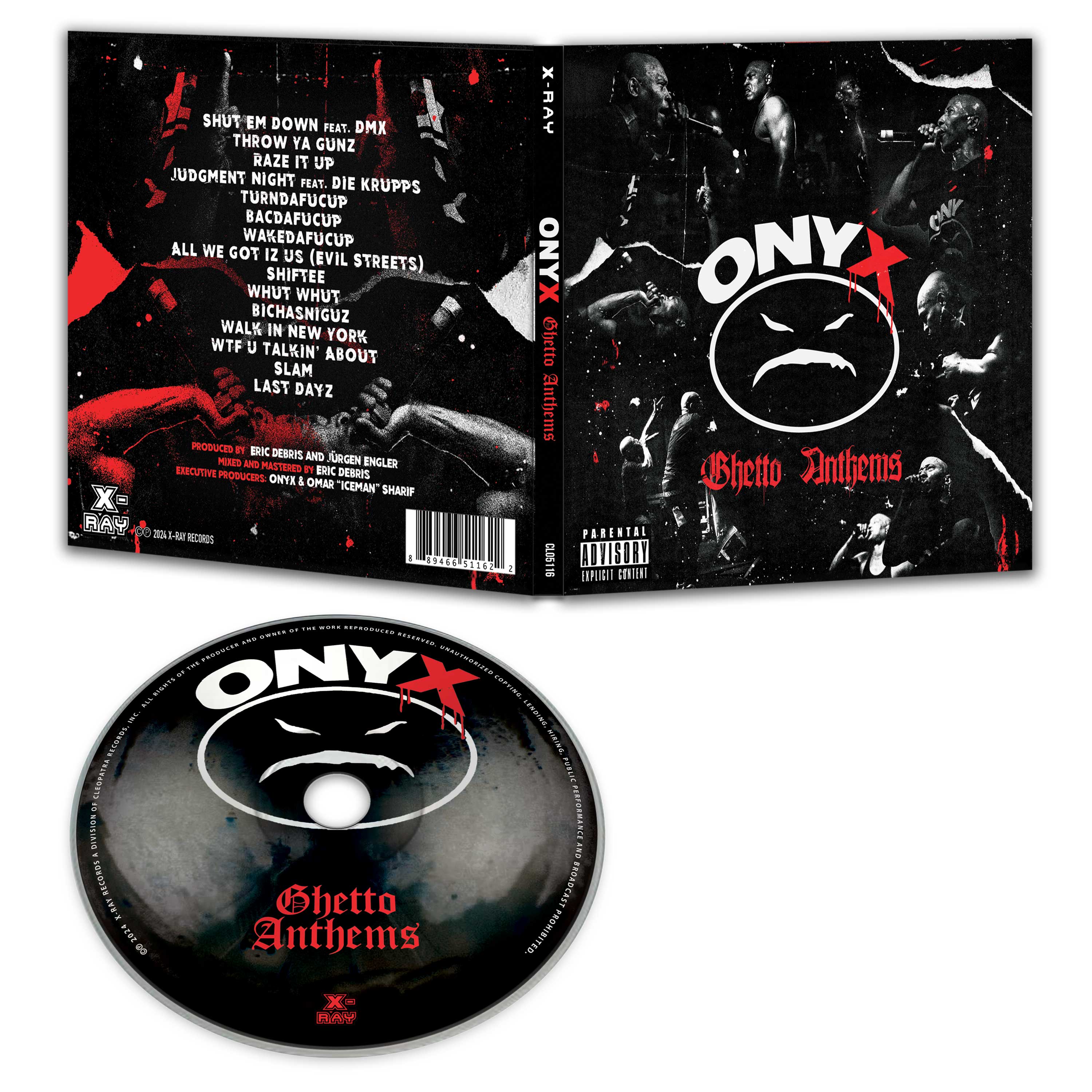 Onyx - Ghetto Anthems (CD) - Cleopatra Records