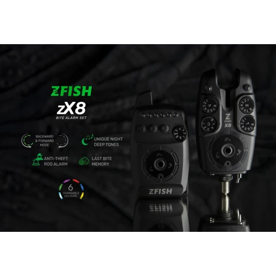 Set Avertizoare Zfish Bite Alarm Zx8 4+1 -zf-4933 (ZFISH)