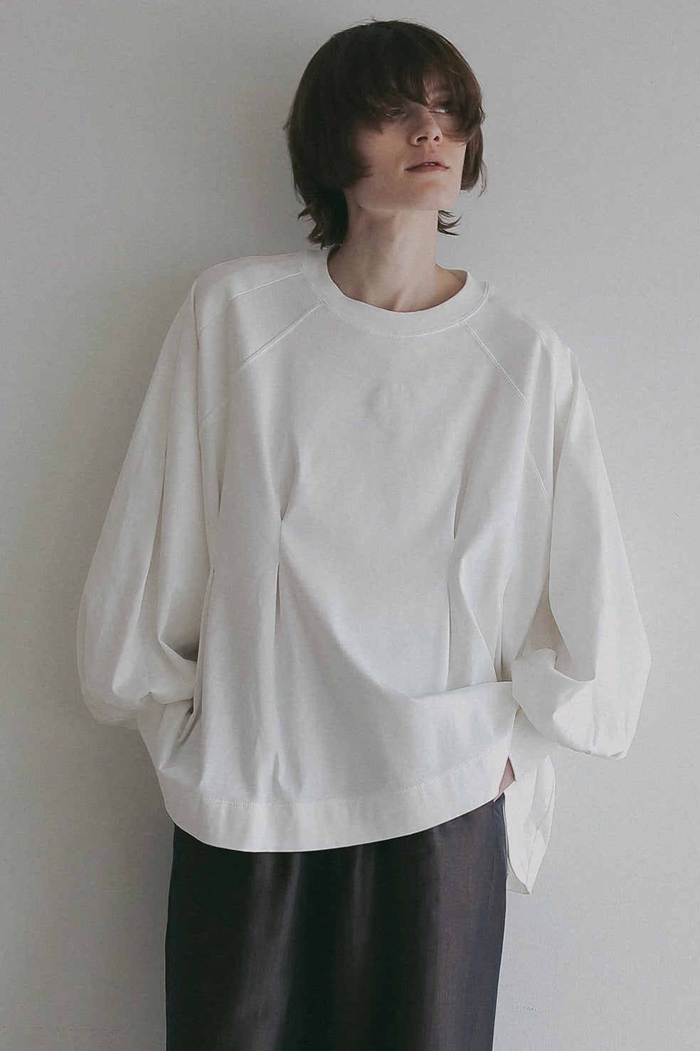 WAIST TUCK VOLUME SLEEVE TOPS｜TOPS(トップス)｜MANOF OFFICIAL