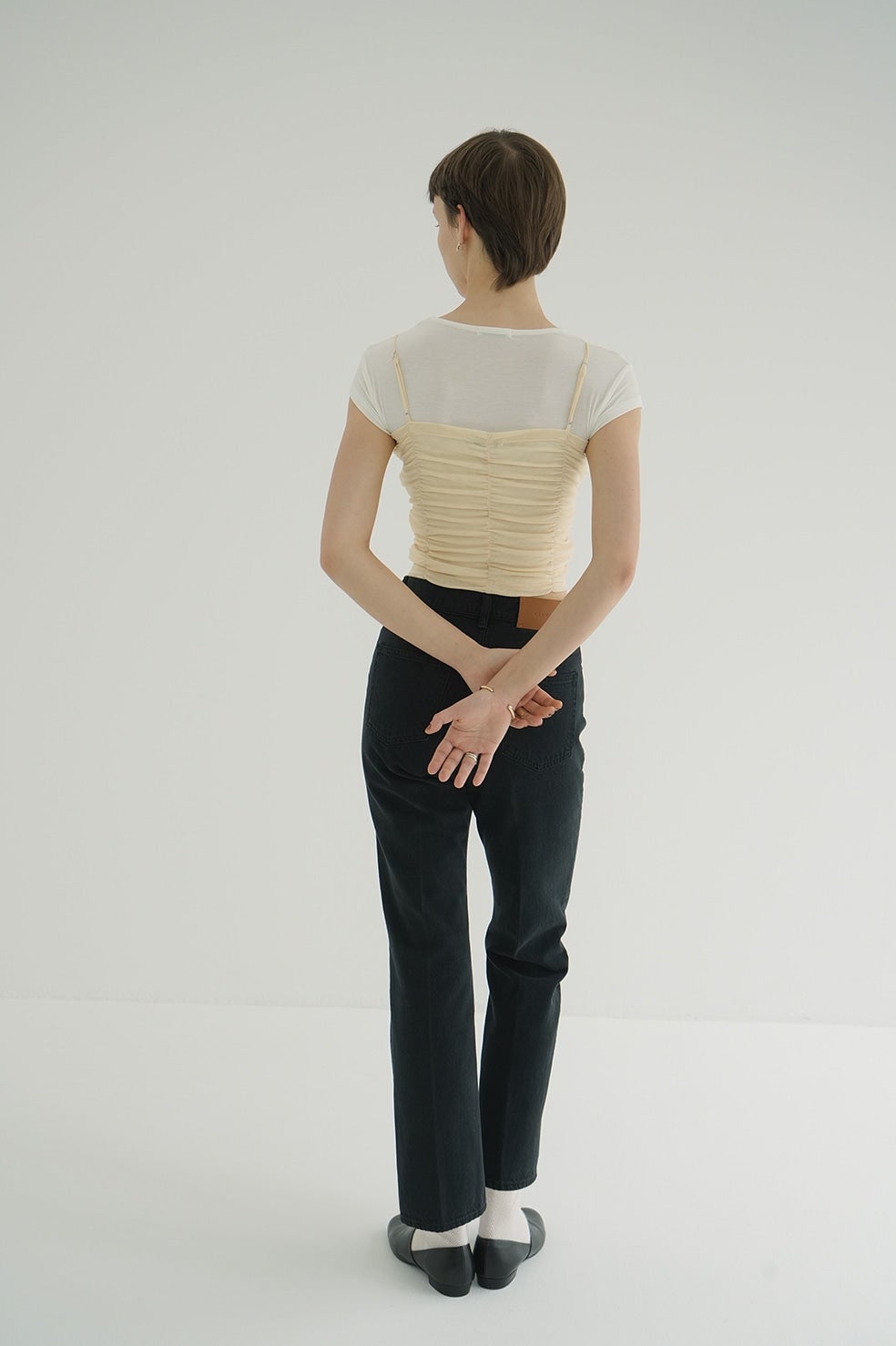 SHIRRING CAMI TOPS｜TOPS(トップス)｜CLANE OFFICIAL ONLINE STORE