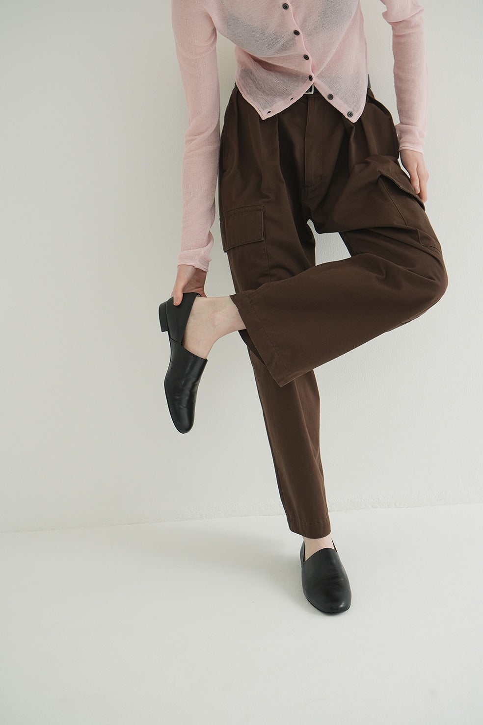 SIDE CUT STACKED HEEL FLAT SHOES｜BAG/SHOES(バッグ/シューズ