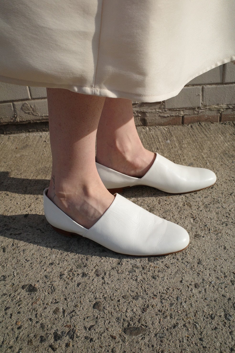 SIDE CUT STACKED HEEL FLAT SHOES｜BAG/SHOES(バッグ/シューズ