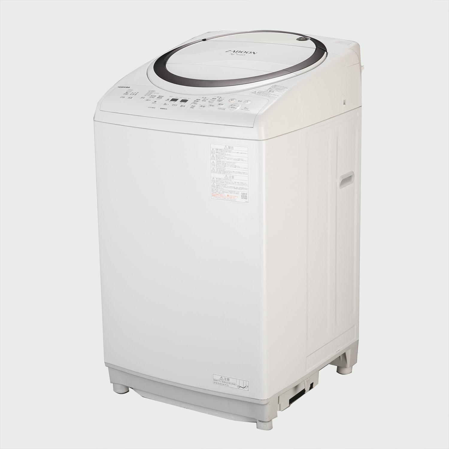 TOSHIBA 縦型洗濯乾燥機 ZABOON 【洗濯8.0kg /乾燥4.5kg】 型番