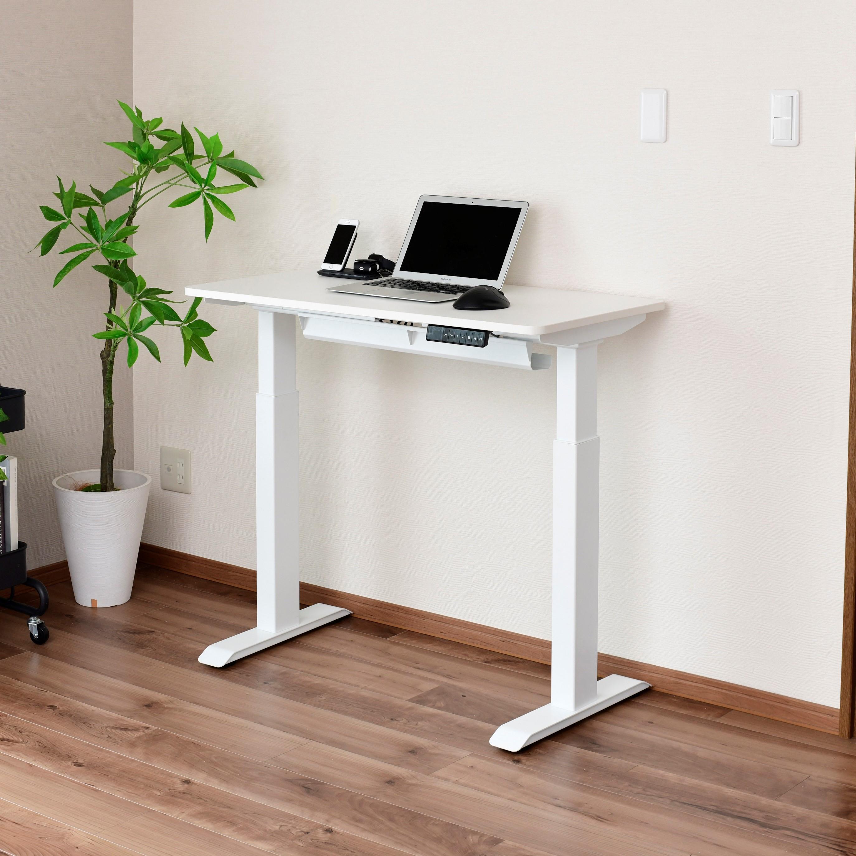 スリム電動 昇降デスク W100×D50×H71cm YAMAZEN / 山善のレンタル