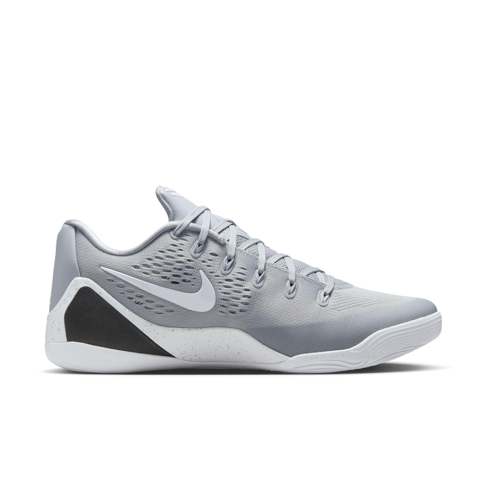 Grey Elite Low-Top Basketball Sneakers Kobe 9 | Hibbett