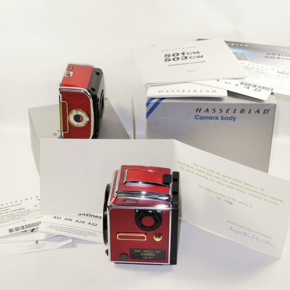 Hasselblad 503 CW Gold 2002 world cup Korea limited edition Sold