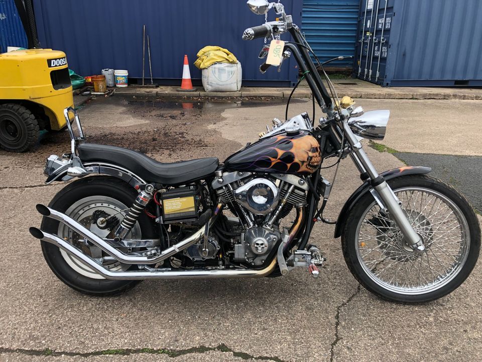 1975 Harley Davidson 1200cc FXE Shovelhead Kick start Custom
