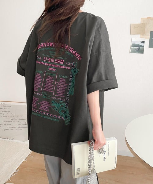 Javaジャバコラボ》【sustaina+】バック刺繍で抜かりなくキマる。綿100