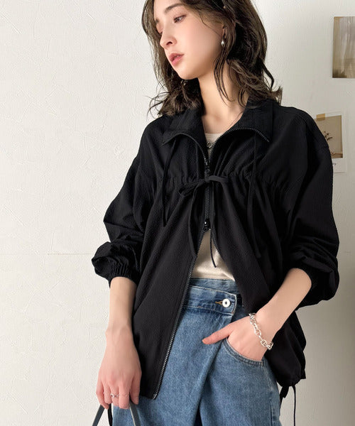 トレンド感たっぷりダブルジップリボンJK ce1260314 – Classical Elf