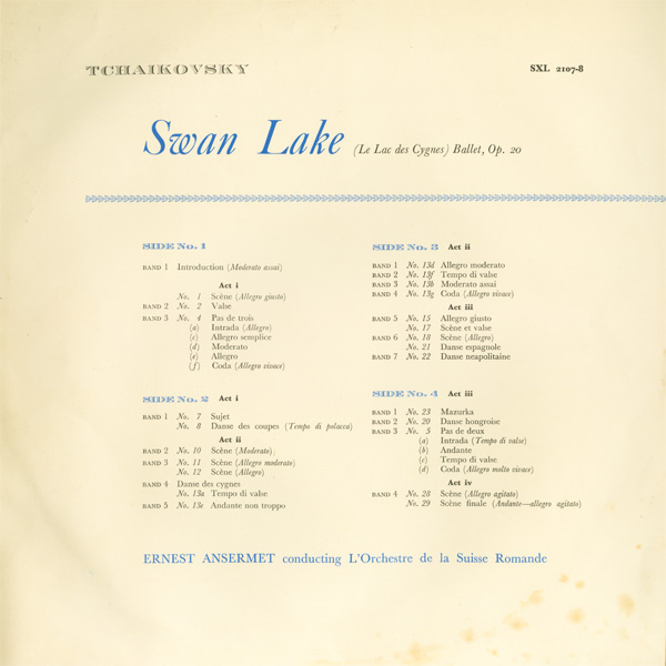 England Decca SXL 2107-8