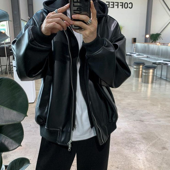 フード付きレザージャケットCJ1033 – CLASS