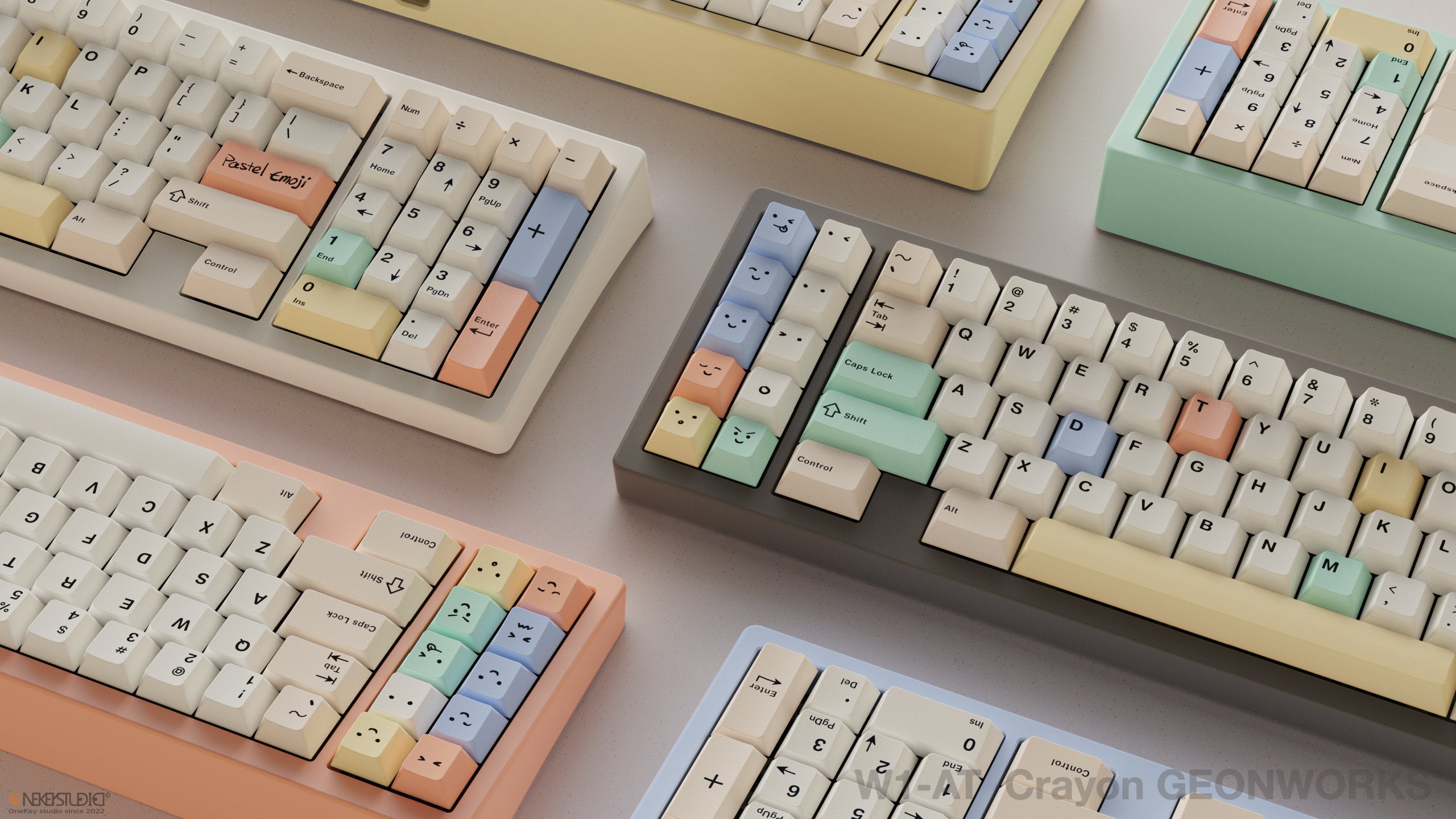 TUT Pastel Emoji バブルティーキーキャップセット TUT Bubble Tea