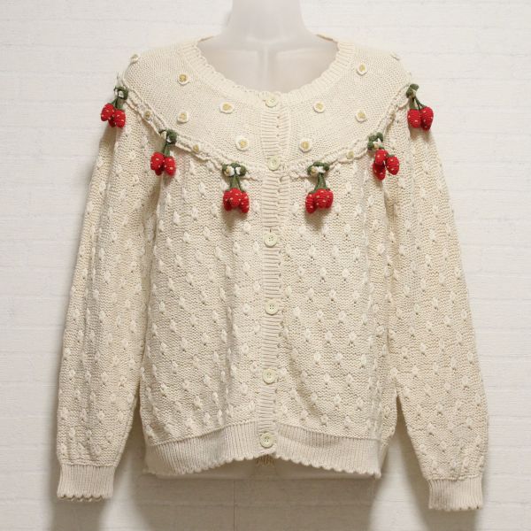 生成苺モチーフカーディガン - ピンクハウス通販｜リサイクル