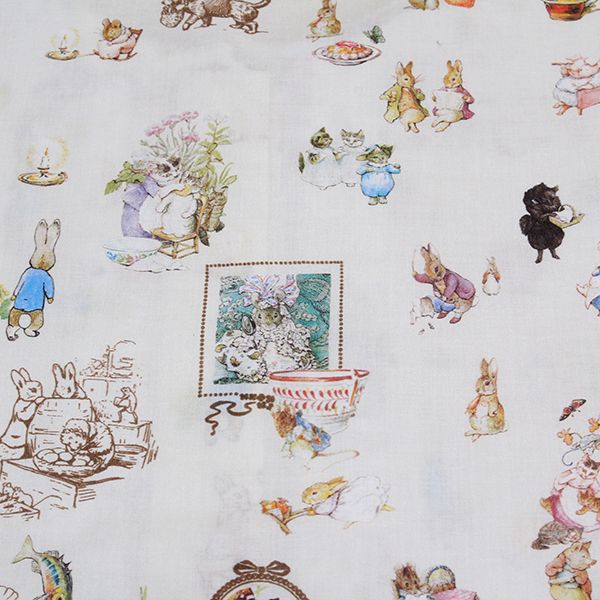 オフ白ピーターラビットと仲間たち段々ワンピース - ピンクハウス通販